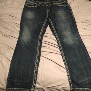 Women’s silver jeans